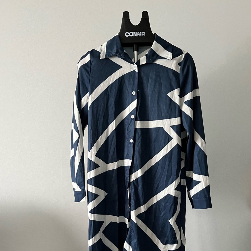 long button down